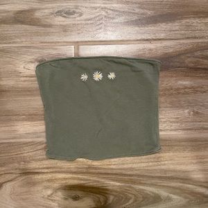 Hollister Green Reversible Tube Top